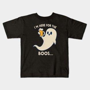 Here for the boos Kids T-Shirt